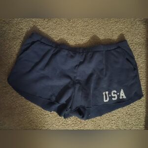 Grayson Threads Dark Blue USA Print Women's Shorts